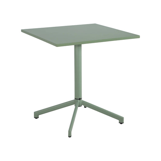 Tavolo da giardino bistrot quadrato pieghevole in acciaio, 2 posti,