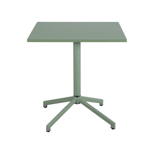 Tavolo da giardino bistrot quadrato pieghevole in acciaio, 2 posti,