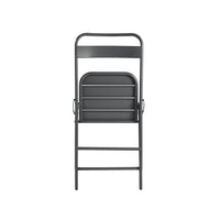 Set di 2 sedie da giardino pieghevole in acciaio , antracite