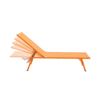 Set di 2 lettini prendisole in acciaio textilene multi posizioni,