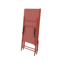 Set di 2 lettini prendisole in acciaio textilene multi posizioni,