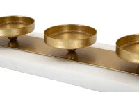 Portacandele Marble cm 40X10X5