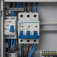 Chint nb1-63 interruttore magnetotermico 3p curva c 6ka guida din *** ampere 32 ampere, confezione 1