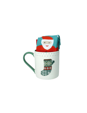 MUG CALZA NEW BONE CHINA C/CALZINI COTONE