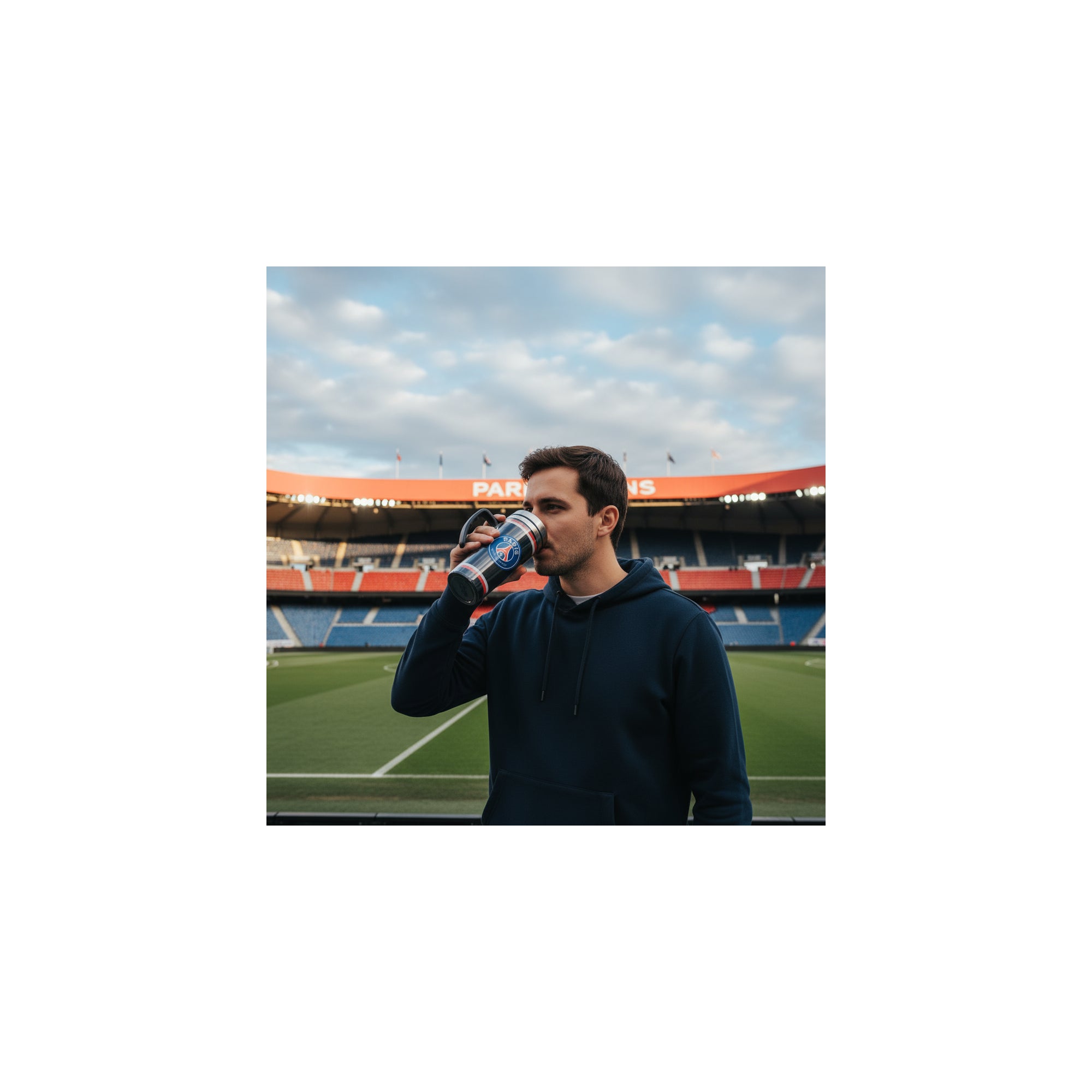 Tazza - Paris Saint Germain - Alluminio - Capacità: 450 ml