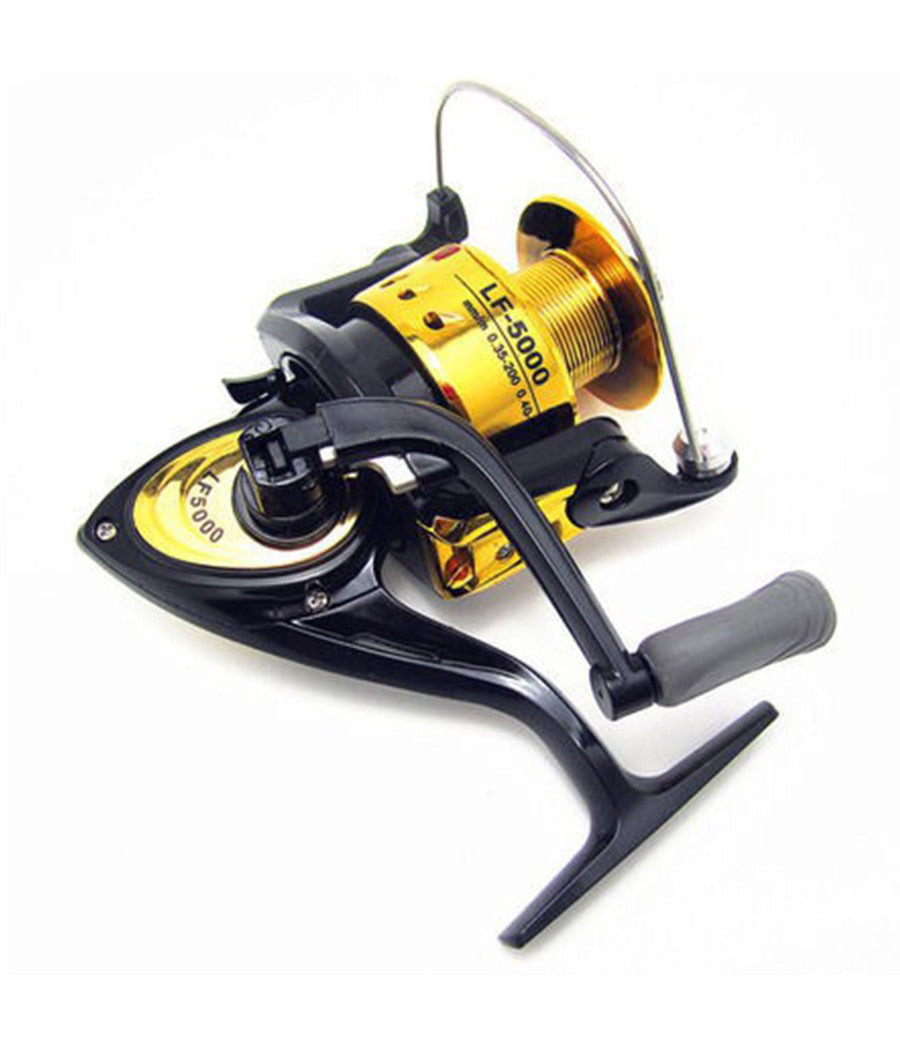 Mulinello Per Canna Da Pesca Lf-5000 Recupero 4.7:1 Con Frizione A 3 Cuscinetti         