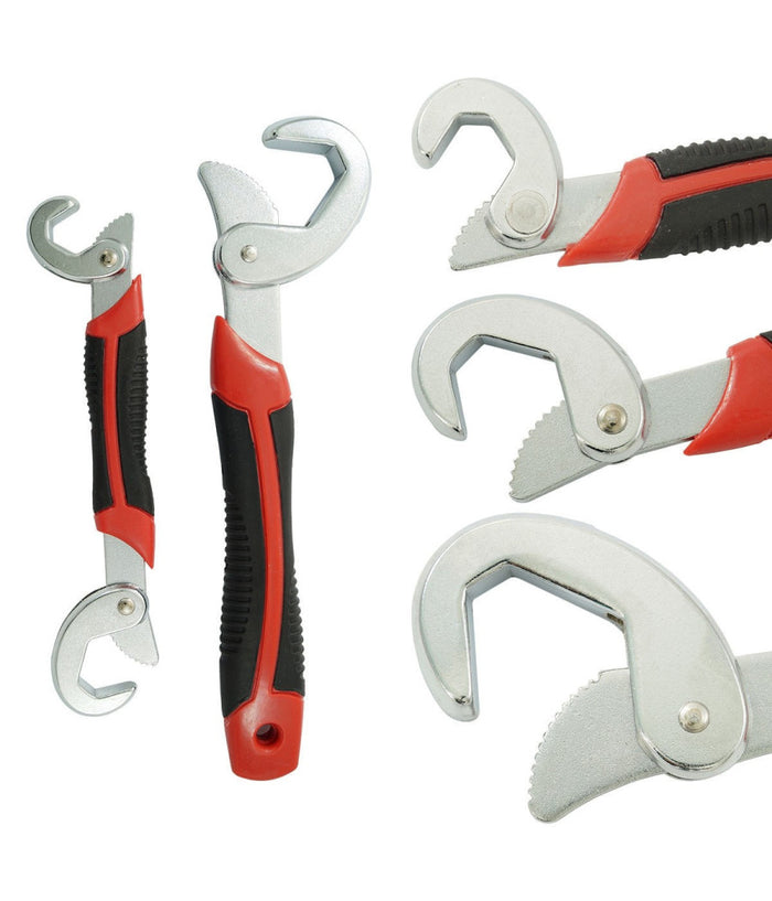 Multi Chiave Chrome Dadi Bulloni 3 In 1 Universale Autoblocco Snap N Grip 2 Pz         