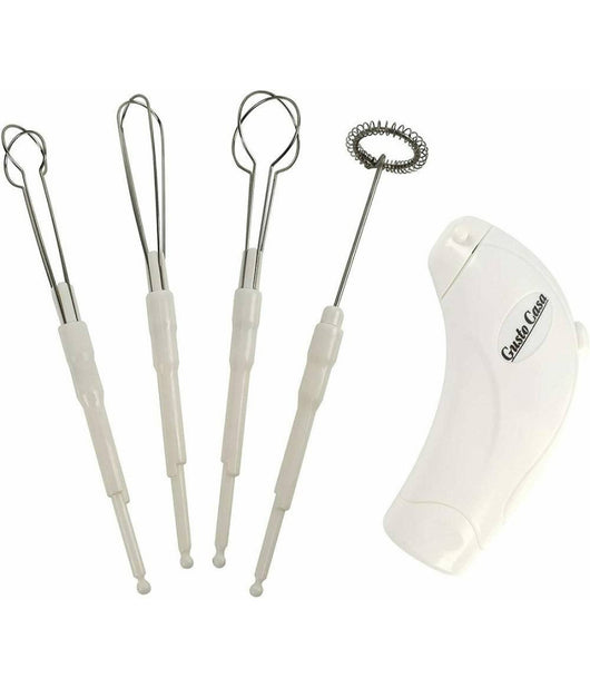Multi Mixer Bianco 4 Acc Frullino Miscelatore Sbattitore Cocktail Zuppe Schiuma         