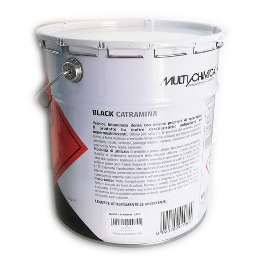 Multichimica black catramina 5lt ancorante vernice bituminosa densa