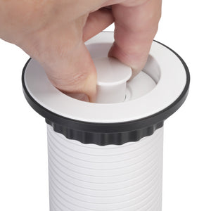 Multiconnettore estraibile Vertikal, EU, Verniciato bianco, Tecnoplastica e Alluminio.