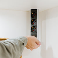 Multiconnettore estraibile Vertikal, EU, Verniciato bianco, Tecnoplastica e Alluminio.