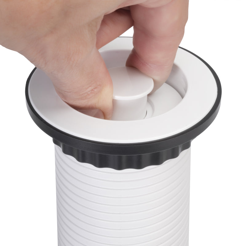 Multiconnettore estraibile Vertikal, EU, Verniciato bianco, Tecnoplastica e Alluminio.