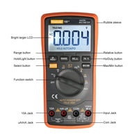 Trade Shop - Multimetro Digitale Retroilluminato Multi-test Tester Tensione Elettronico Automatico         