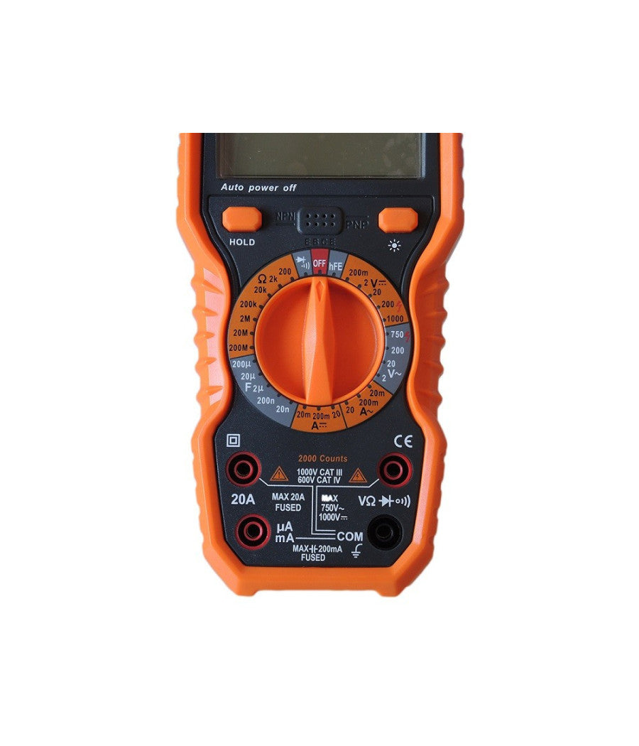 Trade Shop - Multimetro Digitale Tester Professionale Volt Ampere Farad Ohm Puntali Vc99 -