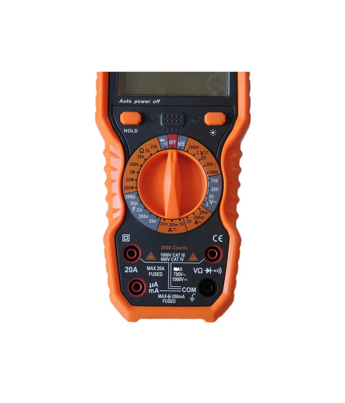 Trade Shop - Multimetro Digitale Tester Professionale Volt Ampere Farad Ohm Puntali Vc99 -