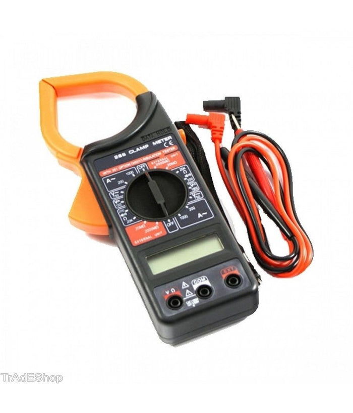 Multimetro Pinza Amperometrica Tester Digitale Puntali Digital Clamp Meter         