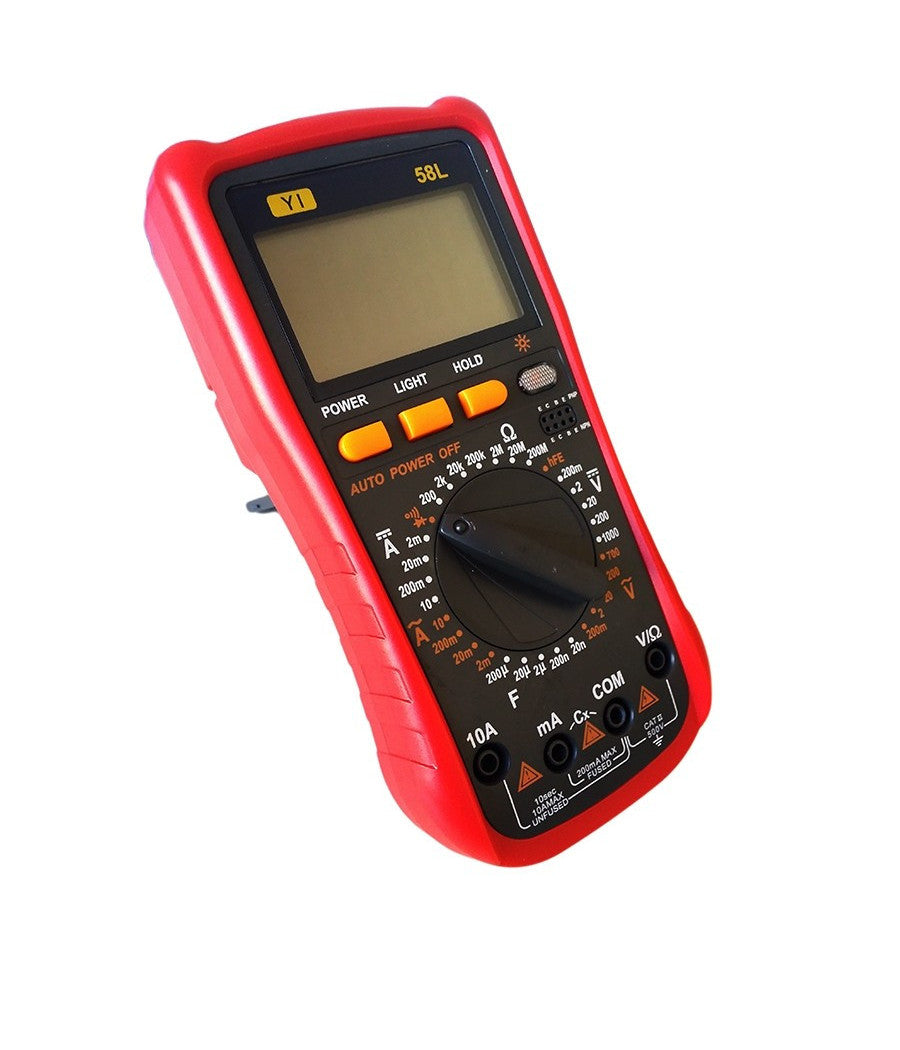 Multimetro Tester Digitale Professionale Volt Ampere Farad Puntali Yi-58l         