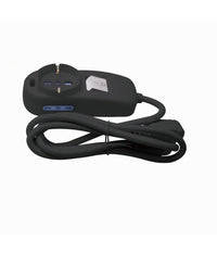 Multipresa 1 Uscite Universali+2 Bipasso 10/16a Spina 16a Cavo 1.5mt Nera 80336n         