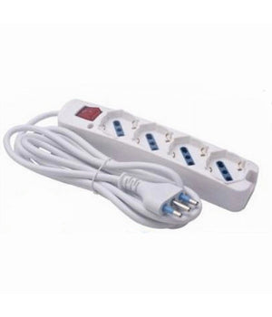 Multipresa 4 Uscite Universali Con Interruttore Luminoso Spina 16a Cavo 3mt 80190n         