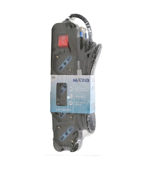 Multipresa 4 Uscite Universali Schuko Spina 16a Cavo 1.5mt Nero Interrutore 80097n         