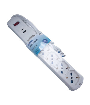 Multipresa 7 In 1 Usb A + C + 5 Prese Per Bipasso / Schuko / Eu Cavo 1.5mt 80082         