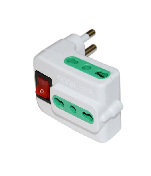 Multipresa Adattatore Elettrico Tripla Spina 16a E 3 Prese 16a Con Interruttore         