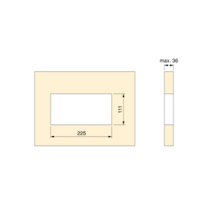 Multipresa Atom 26 Lite per scrivania, Verniciato bianco, Zama e Acciaio e Tecnoplastica.