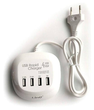 Multipresa Caricatore Ricarica Rapido 20w 4 Porte Usb T-4a04 Caricabatterie Multiporta         