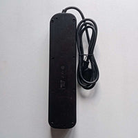 Multipresa nera da 6 posti universali con 7 interruttori cavo da 1,5mt