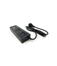 Multipresa Presa Universale 2 Spine Uk Ita 4 Usb 2.1a 1a 5v Interruttore Nero         