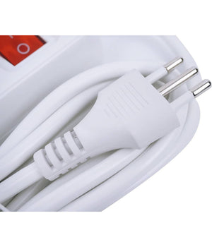 Multipresa Shuko Bipasso 10 E 16 Amp 5 Posti Ciabatta Elettrica Con Interruttore         