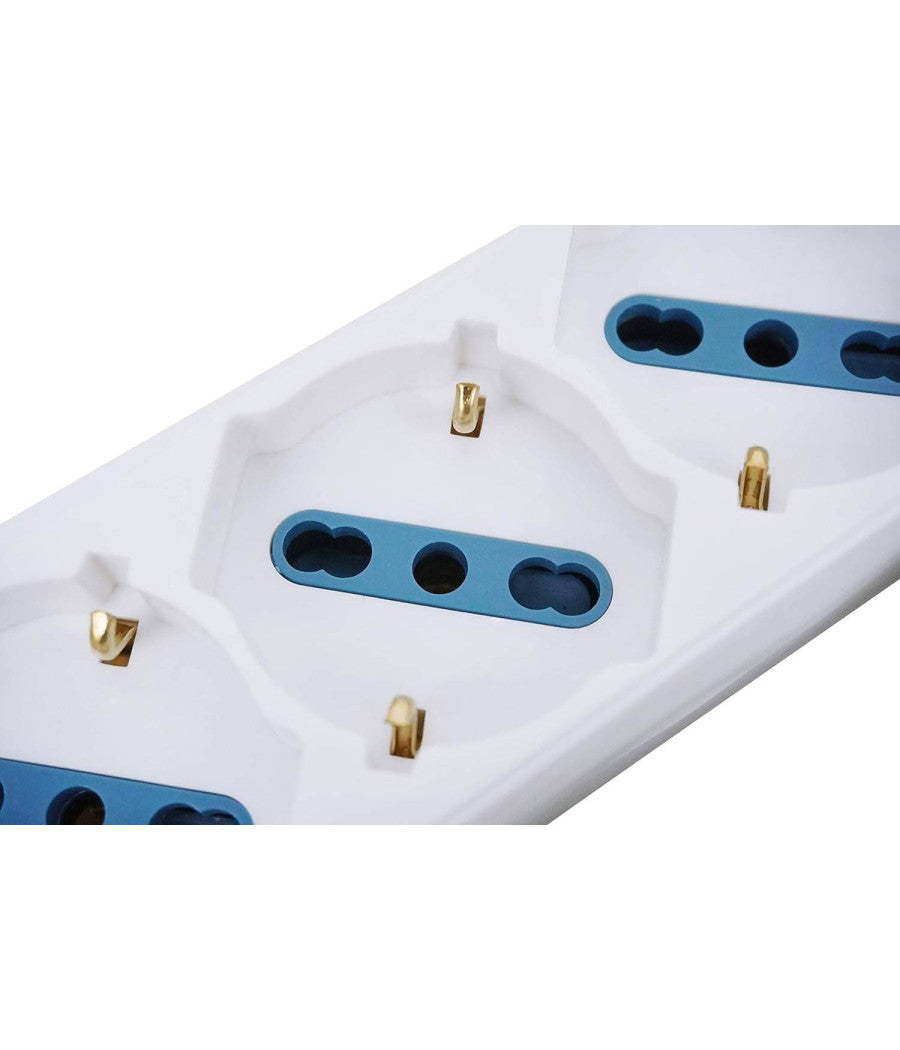 Multipresa Shuko Bipasso 10 E 16 Amp 6 Posti Ciabatta Elettrica Con Interruttore         