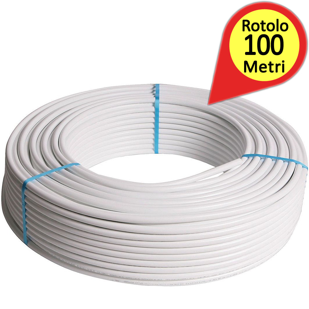 Tubo nudo multistrato pe-rt mm 16x2,0 rotolo da metri 100