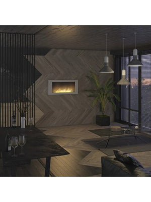 MURALL 120 - Biocamino da parete colore Nero