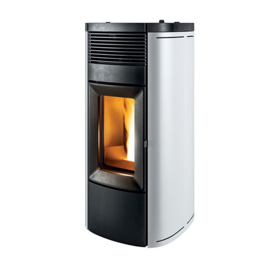 Stufa a Pellet Idro MCZ MUSA Hydromatic 24kW  M1 Rivestimento Metallo Bianco