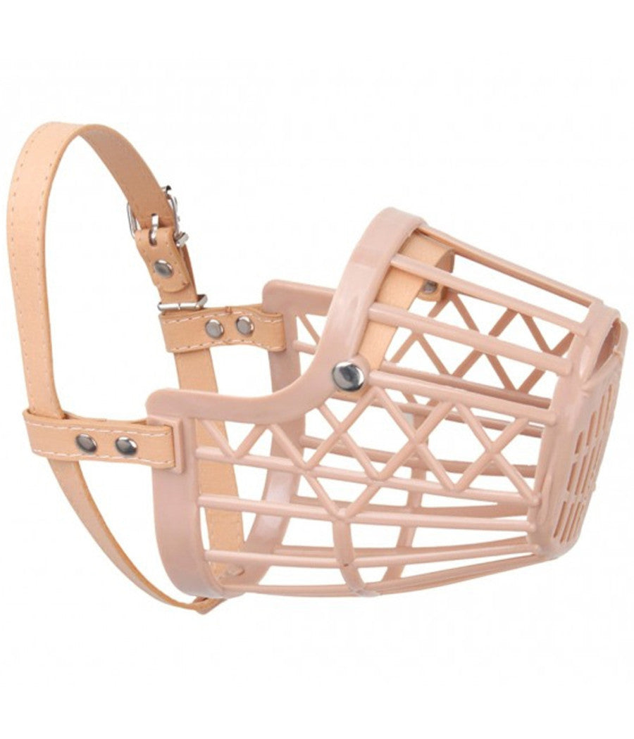 Museruola A Cestello In Plastica Per Cani Di Piccola Media Grande Taglia Sicura     M    