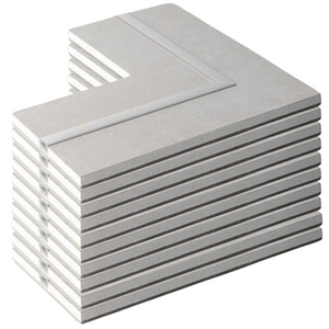 Semilavorato cartongesso fibra alluminio luce led angolo 14,5x29x29 cm 10 pezzi