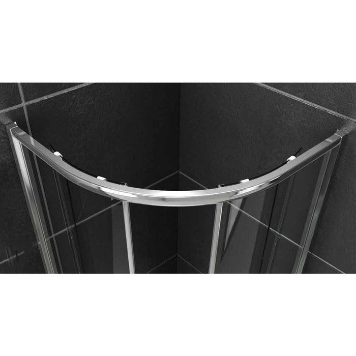 Ogomondo box doccia semicircolare circle due ante scorrevoli cristallo temprato varie misure *** misure 78-80xh190 cm...