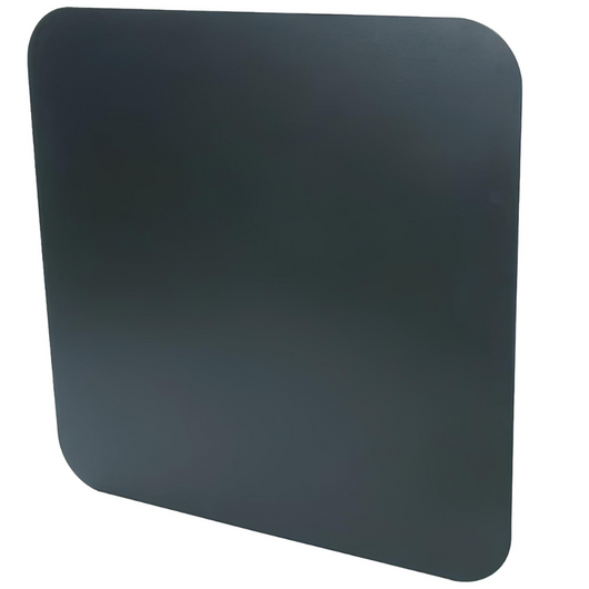 Pedana salva pavimento in lamiera stufa a pellet protezione cenere fuliggine *** misure 700 x 600 mm (quadrata), conf...