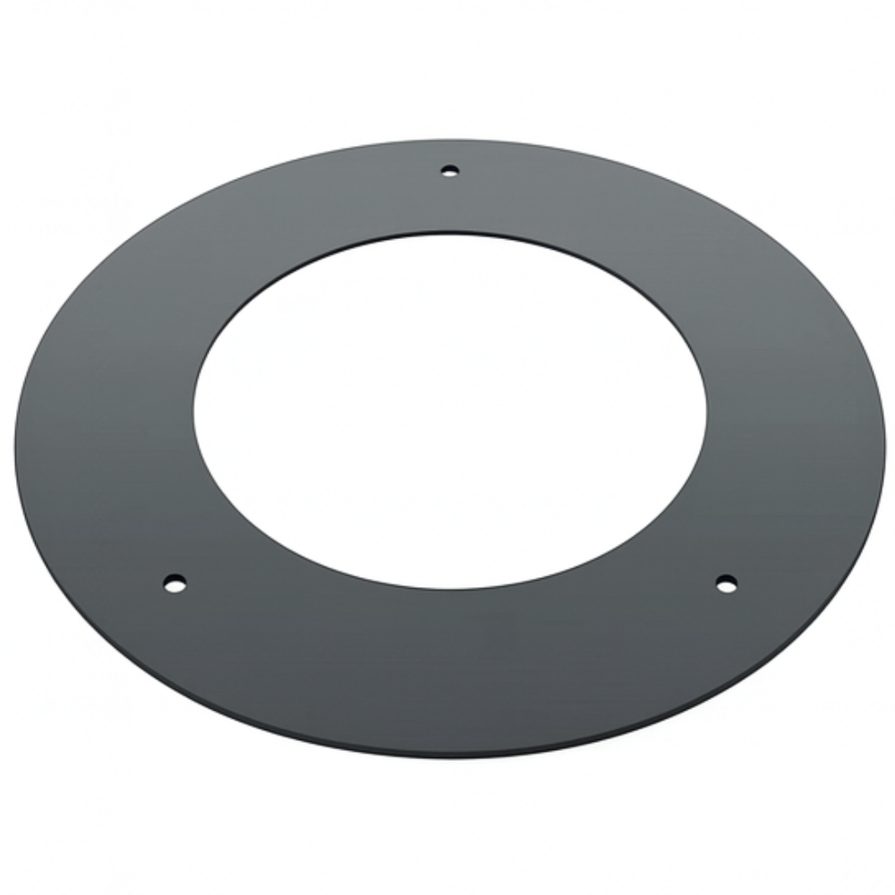 Rosone finitura arredo alluminio canale fumo stufa pellet abbellimento parete *** misura Ø 150, confezione 1