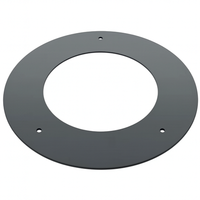 Rosone finitura arredo alluminio canale fumo stufa pellet abbellimento parete *** misura Ø 150, confezione 1