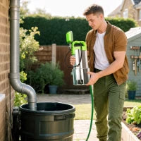 Pompa di Drenaggio per Acque Sporche, Capacità 18000 L/h, 1100 W, 16x14x27 cm, Verde