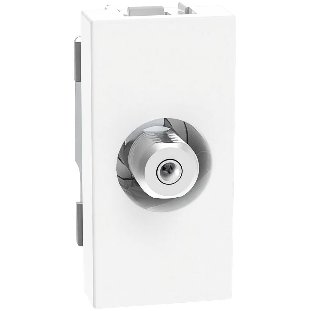 Connettore coassiale tv bticino jw4202f 75 ohm bianco