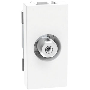 Connettore coassiale tv bticino jw4202f 75 ohm bianco