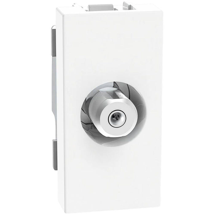 Connettore coassiale tv bticino jw4202f 75 ohm bianco