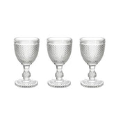 Set 3 calici traspar.cc280 Diamante