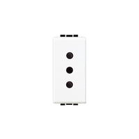 N4113 Presa 2P+T 10A 250 Vac Bianco Livinglight