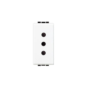 N4113 Presa 2P+T 10A 250 Vac Bianco Livinglight