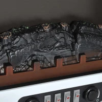 Camino Elettrico con Effetto Fiamma Regolabile Potenza 925W/1850W 51 × 31 × 56cm Bianco