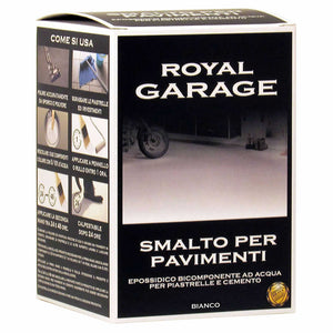 Royal garage smalto per pavimenti epossidico all'acqua bianco brava rgb7